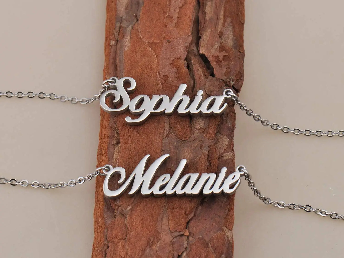 Mia Name Necklace Stainless Steel for Women Jewelry Nameplate Pendant Femme Mothers Girlfriend Gift (Not Customize)