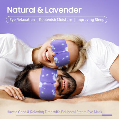 Steam Eye Mask, 20 Packs Heated Eye Mask, Self Heating Disposable SPA Warm Compress for Eyes (Lavender & Green Tea)