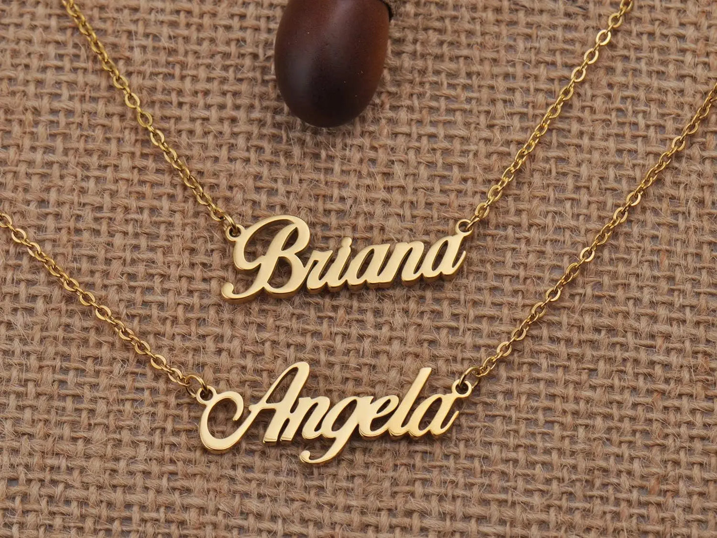 Mia Name Necklace Stainless Steel for Women Jewelry Nameplate Pendant Femme Mothers Girlfriend Gift (Not Customize)