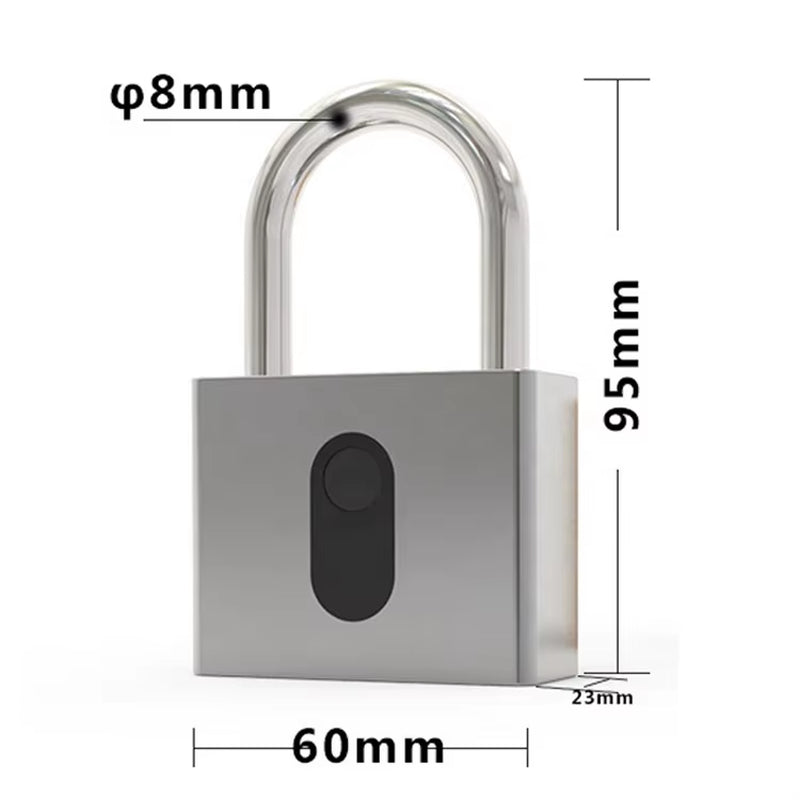 Outdoor Large Size Safety Custom Smart Padlock Combination Biometric Fingerprint Padlock
