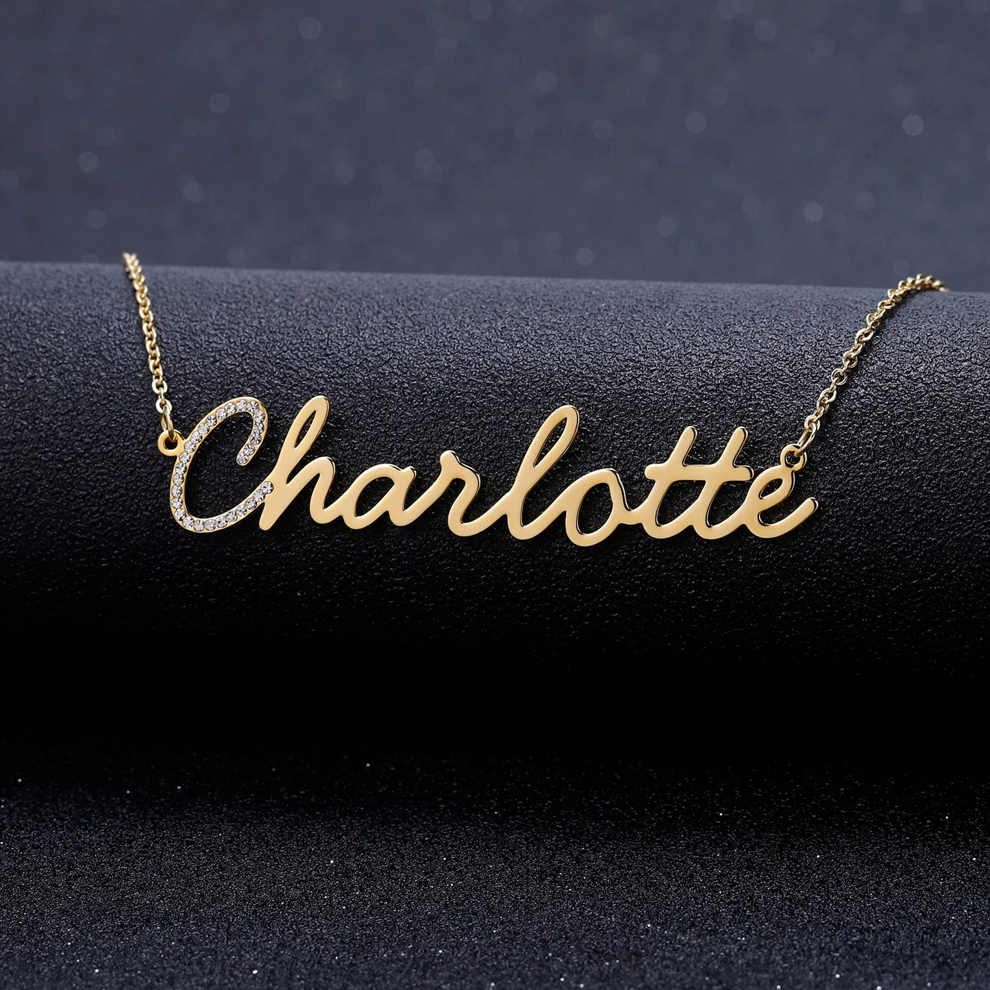 Customize Iced Out Choker First Letter in Crystal Name Necklace for Women Hip Hop Necklaces Jewelry Gift Drop Shipping