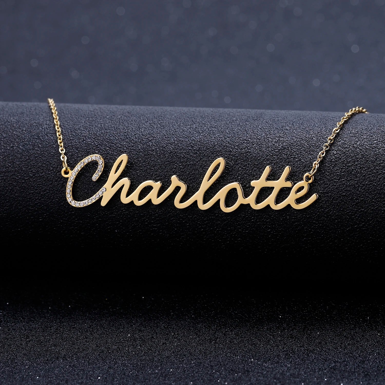 Customize Iced Out Choker First Letter in Crystal Name Necklace for Women Hip Hop Necklaces Jewelry Gift Drop Shipping